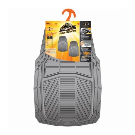 Custom Accessories 2PC GRY Rub HD FLR Mat 79967